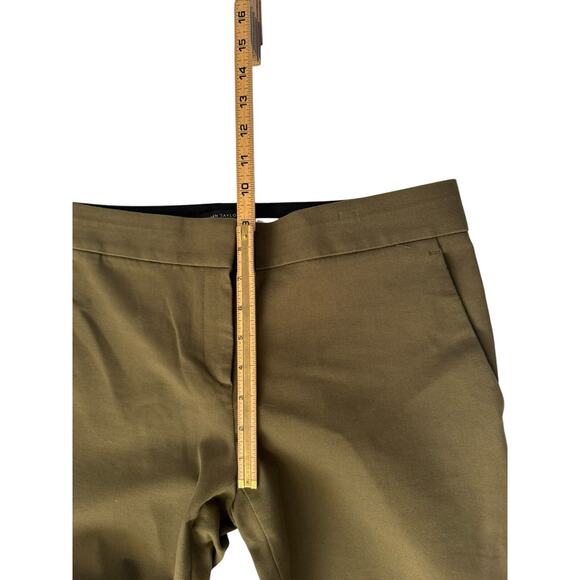 Ann Taylor Size 4 Devin Fit Brown Crop Straight Leg Trouser Dress Pant #3229 - Picture 10 of 11